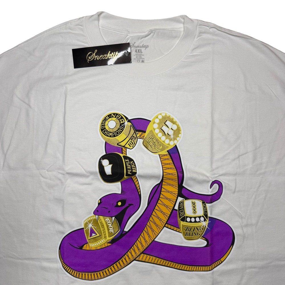 LA Lakers‎ champion rings mamba snake x Sneaktip streetwear shirt
